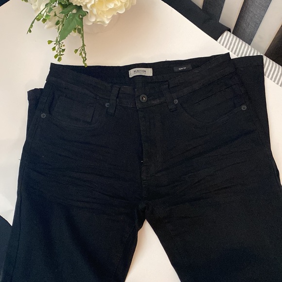 Kenneth Cole Slim Fit Black Flex Jeans 30x32 - Picture 1 of 5